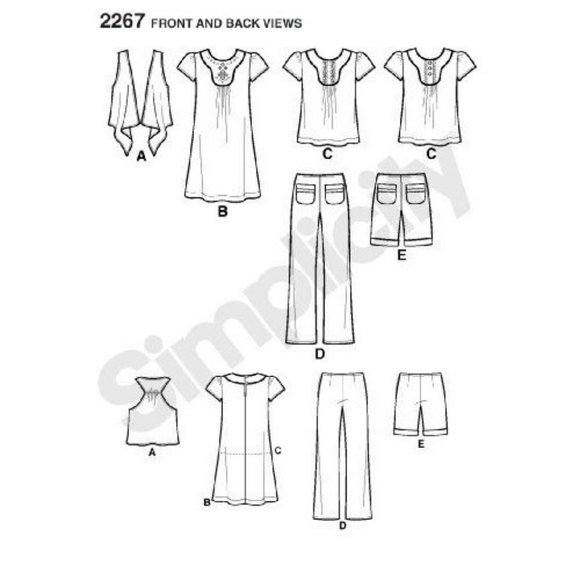 Simplicity 2267 Disney Hannah Montana Girls 7-16 Dress Top Pants Sewing Pattern - Picture 2 of 4